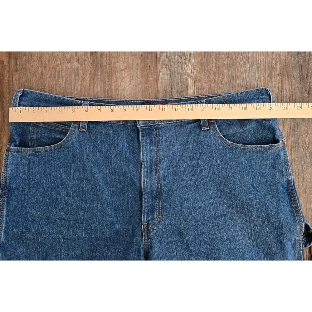 Dickies FLF Carpenter Denim Shorts Men 38 Blue Workwear Utility Stretch DX220SNB